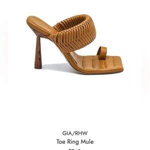 Gia 6 iconic Woven Strap Brown Women’s Heeled Sandals hazelnut brown size 39